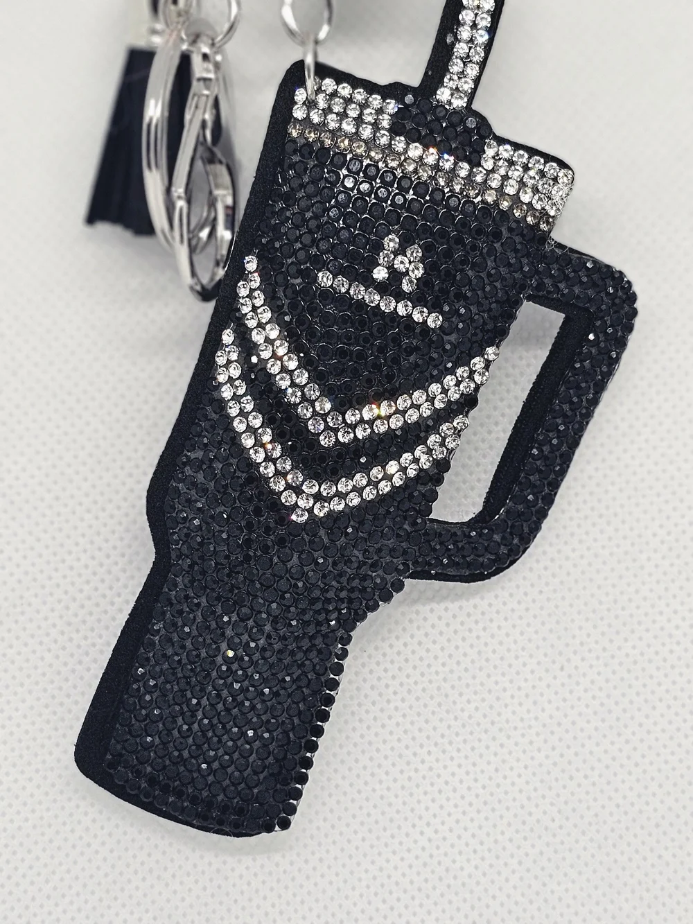 Jeweled Tumbler Bag/Key Charm